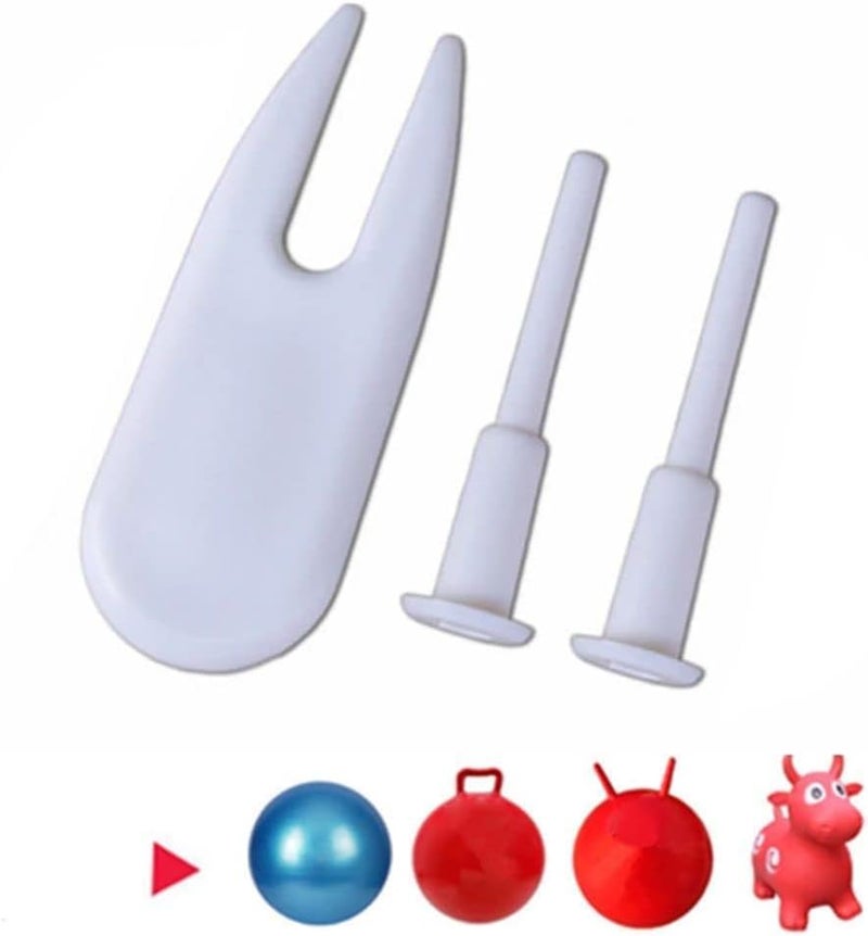 Wentoenapp 3 Pcs White Exercise Ball Plug Set, Yoga Ball Air Stopper, Exercise Ball Valve Plug, Exercise Ball Plug Puller, Yoga Ball Pin Plug, Yoga Ball Air Plug, Exercise Ball Accessories - Image 3